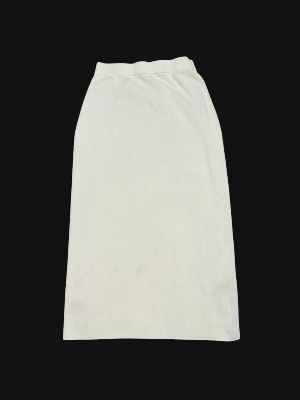 Zara Cream Pencil Skirt - Minimal Midi
